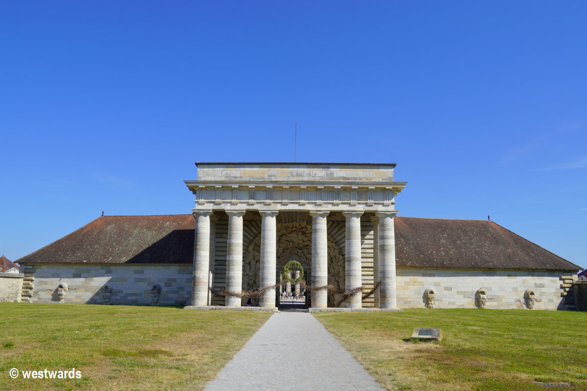 Entrance gate to the Royal Salt Works of Arc-et-Senans